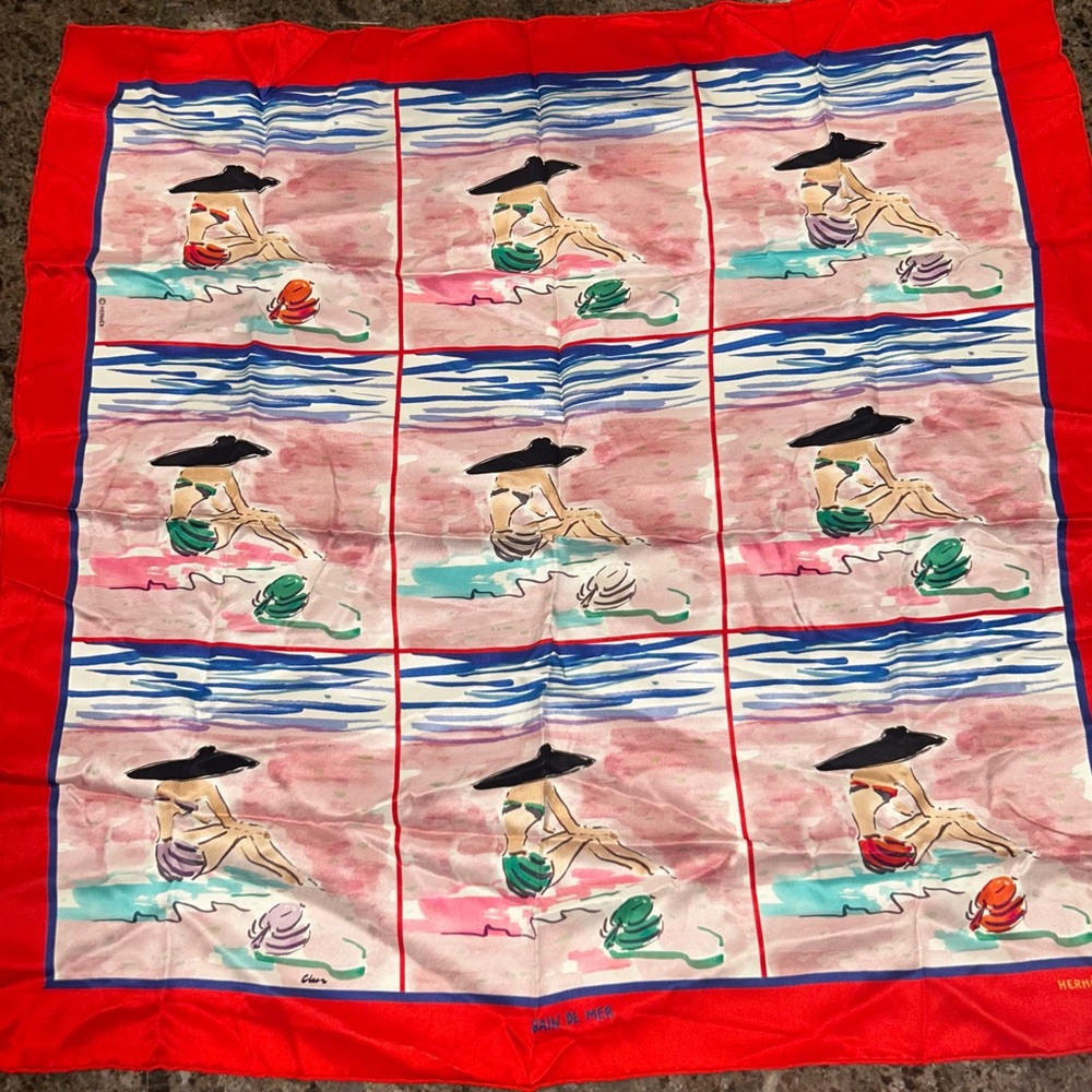 Hermès Bain De Mer 70cm Silk Scarf